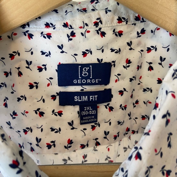 George Men’s Short Sleeve Button Down Shirt - Picture 3 of 6